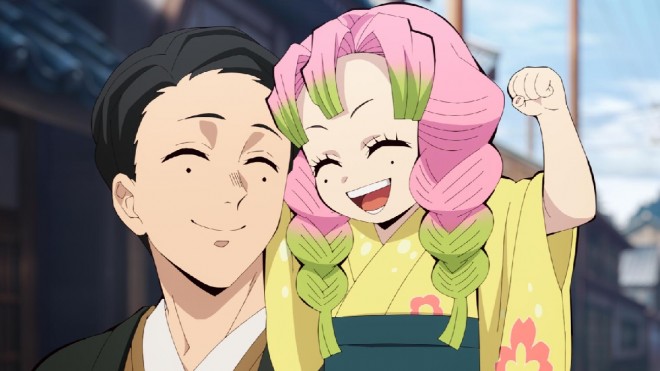 Episode 10 scene cuts from the third season of "Demon Slayer"