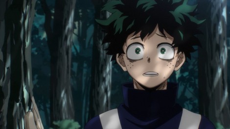 Scene cut from the 7th season of "My Hero Academia"