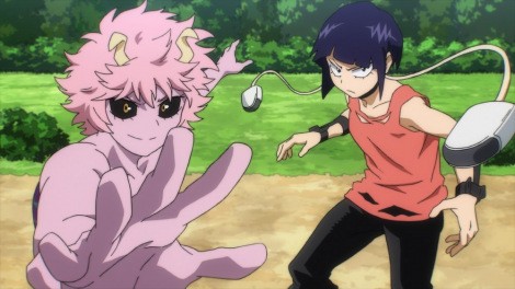 Scene cut from the 7th season of "My Hero Academia"