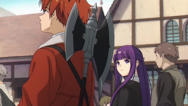 Scene cut from the TV anime "Frieren: Beyond Journey's End"