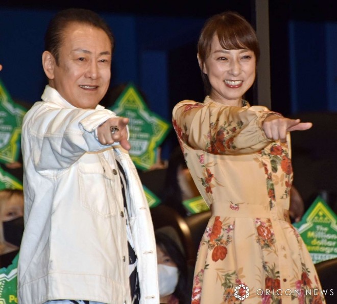 Scene from the stage greeting for the release of "Detective Conan: The Million-Dollar Pentagram"