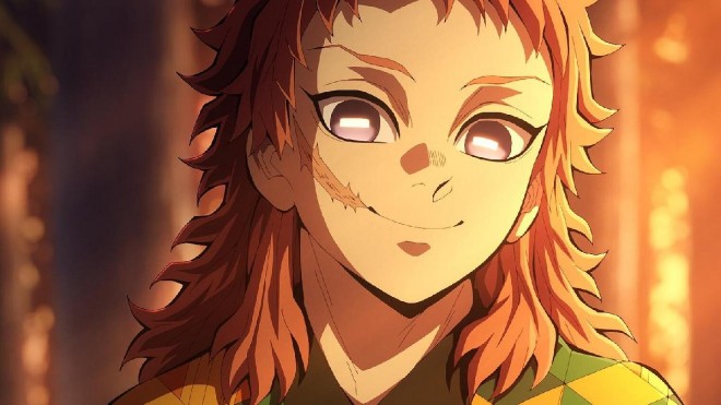 Scene cut from the TV anime "Demon Slayer: Kimetsu no Yaiba" Hashira Training Arc