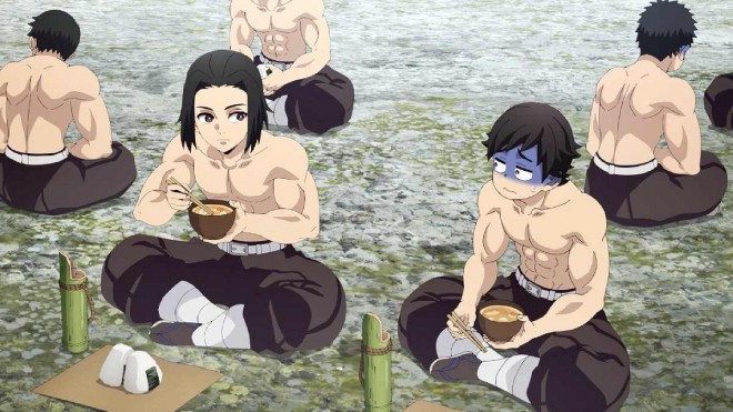 Scene cut from the TV anime "Demon Slayer: Kimetsu no Yaiba" Hashira Training Arc
