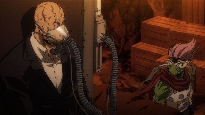 Scene cut from the seventh season of 'My Hero Academia'