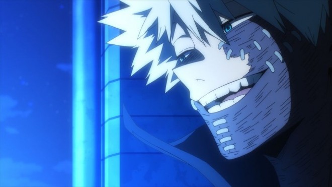 Scene cut from the seventh season of 'My Hero Academia'
