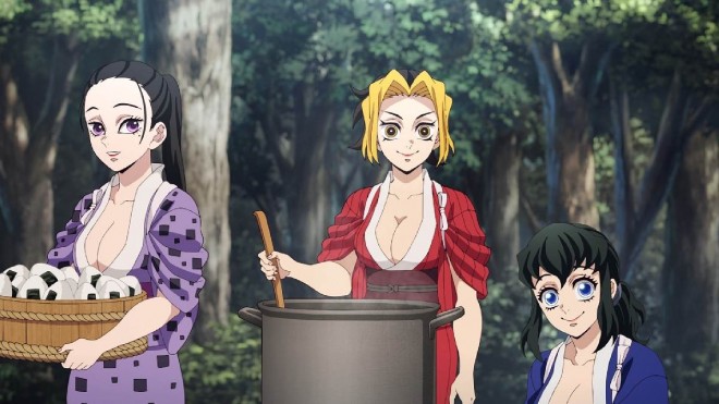 Scene from the TV anime "Demon Slayer: Hashira Training Arc"