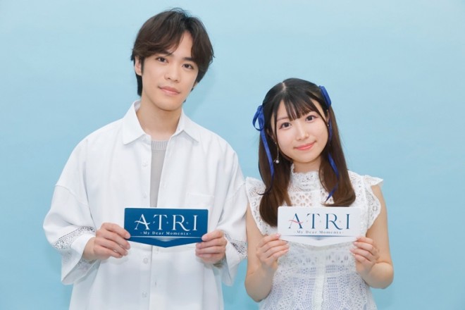 From left: Kensho Ono, Hikaru Akao : ATRI Voice Actor