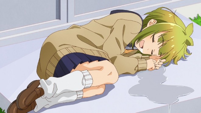 Scene cuts from the anime 'My Deer Friend Nokotan'
