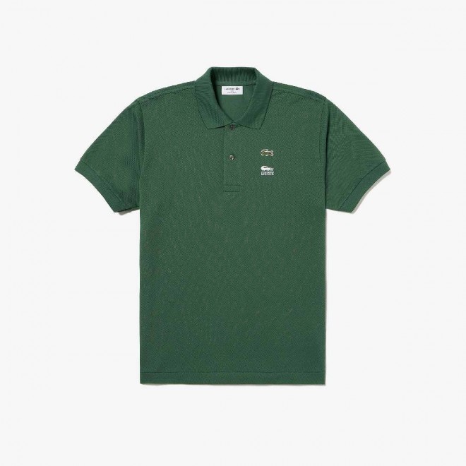 ONE PIECE × LACOSTE Collaboration: ONE PIECE Crocodile Logo Embroidered L.12.12 Polo Shirt (Green) ¥22,000 (Tax Included)