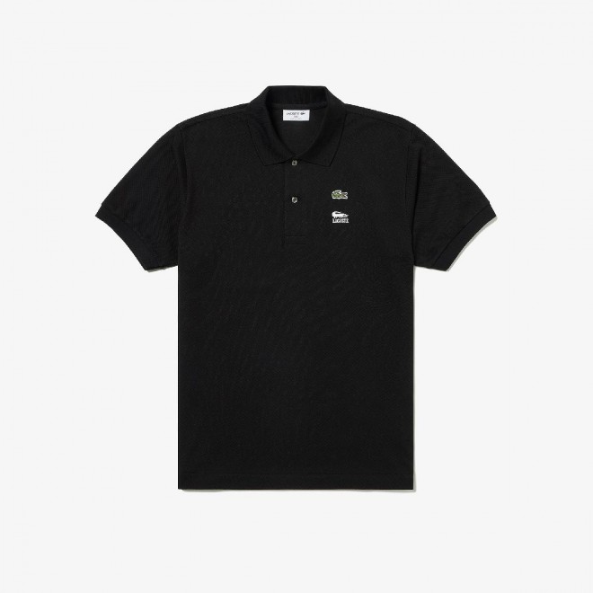 ONE PIECE × LACOSTE Collaboration: ONE PIECE Crocodile Logo Embroidered L.12.12 Polo Shirt (Black) ¥22,000 (Tax Included)