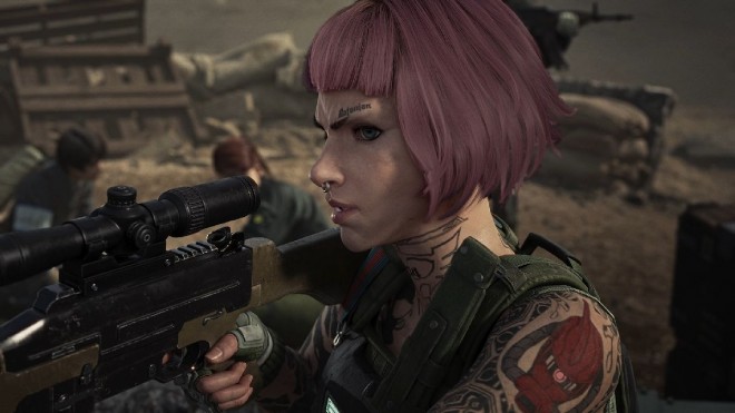 Scene from "Mobile Suit Gundam: Requiem of Vengeance"