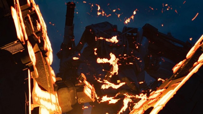 Scene from "Mobile Suit Gundam: Requiem of Vengeance"