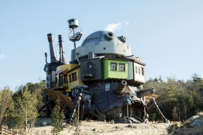 Howl's Moving Castle in Witch's Valley at Ghibli Park 