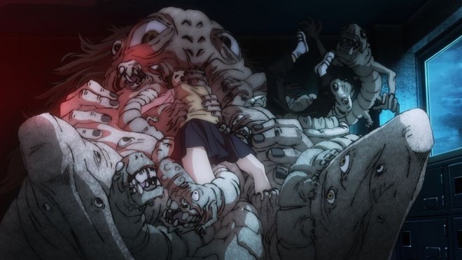 Sasaki from the Occult Research Club, captured by a Curse