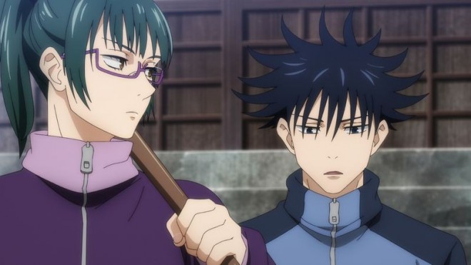 Maki zenin and Megumi Fushiguro via JJK EP6