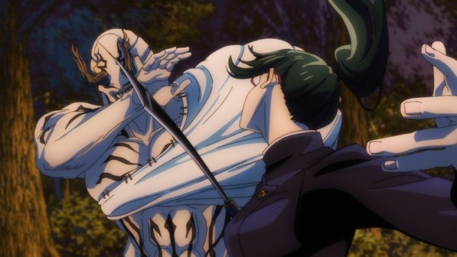 Maki Zen'in vs Hanami via JJK Kyoto Sister School Exchange Event EP19