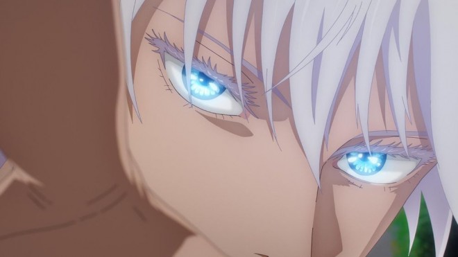 Satoru Gojo during his time at a technical college via JJK EP27 (season2)