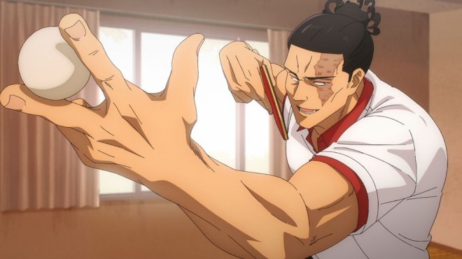 Aoi Todo  playing table tennis via JJK EP30 (season2)