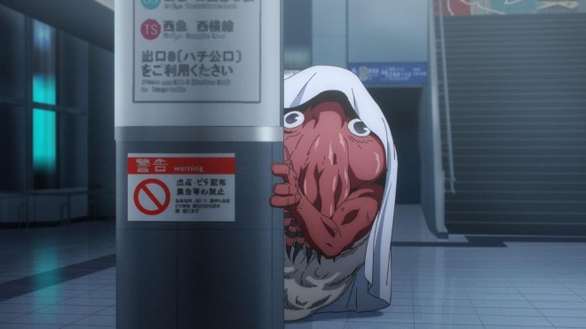 Dagon hiding behind a pillar via JJK EP38 (season2)