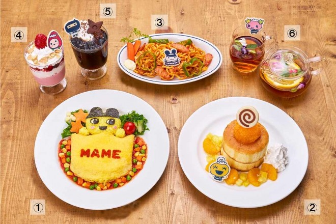 Tamagotchi x Capcom collaboration menu 