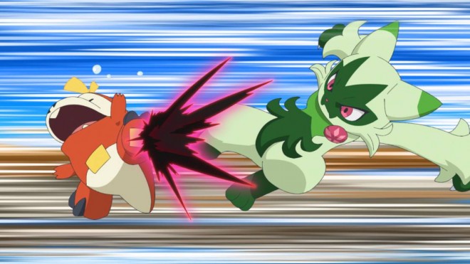 Scene from the Pokémon anime