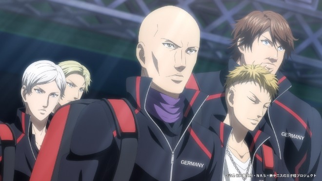 Scene from The New Prince of Tennis U-17 World Cup Semifinal (C) Takeshi Konomi/Shueisha, NAS, The New Prince of Tennis Project