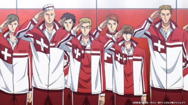Scene from The New Prince of Tennis U-17 World Cup Semifinal (C) Takeshi Konomi/Shueisha, NAS, The New Prince of Tennis Project