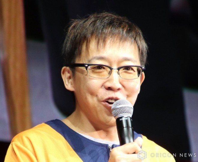 Akio Iyoku appeared at the "Dragon Ball Daimatsuri" World Premiere Screening with a Stage Greeting (C) ORICON NewS inc.