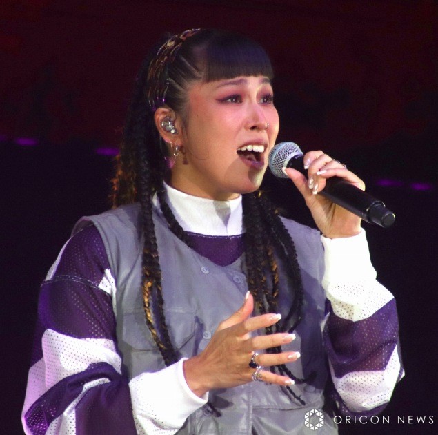 AI appeared at the "Dragon Ball Daimatsuri" World Premiere Screening with a Stage Greeting (C) ORICON NewS inc.