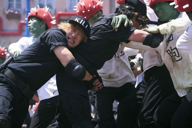 killer T cell (Koji Yamamoto) from Cells at Work (in theaters December 13) (C) Akane Shimizu / Kodansha (C) Shigemitsu Harada, Issei Hatsuyoshiya, Akane Shimizu / Kodansha (C) 2024 Cells at Work Film Production Committee