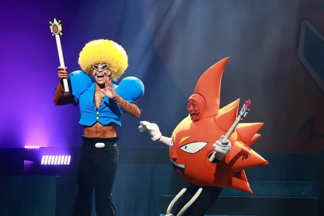 A glimpse of the Super Wacky Stage☆Bobobo-bo Bo-bobo in action. (C) Yoshio Sawai / Shueisha, Boboste Production Committee