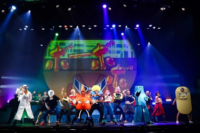 A glimpse of the Super Wacky Stage☆Bobobo-bo Bo-bobo in action. (C) Yoshio Sawai / Shueisha, Boboste Production Committee
