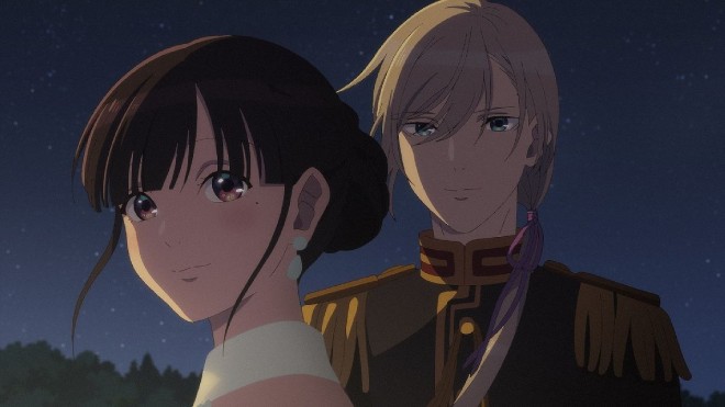 Scene from the new My Happy Marriage OVA (C)2023 Akumi Agitogi, Tsukiho Tsukioka/KADOKAWA/My Happy Marriage Production Committee