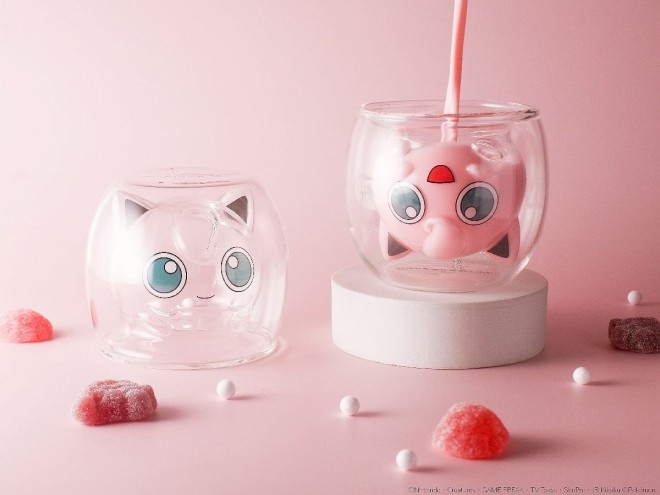 Jigglypuff Double-Wall Glass GLRK22107 & GLRK22108 (2 types, 4,290 yen incl. tax) (C) Nintendo, Creatures, GAME FREAK, TV Tokyo, ShoPro, JR Kikaku (C) Pokémon