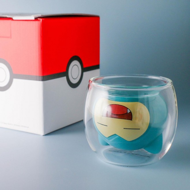 Snorlax Double-Wall Glass GLRK22105 & GLRK22106 (2 types, 4,290 yen incl. tax) (C) Nintendo, Creatures, GAME FREAK, TV Tokyo, ShoPro, JR Kikaku (C) Pokémon