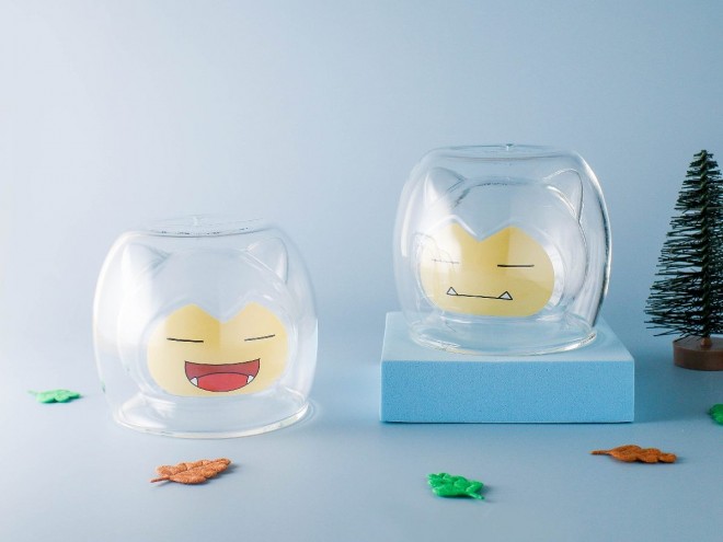 Snorlax Double-Wall Glass GLRK22105 & GLRK22106 (2 types, 4,290 yen incl. tax) (C) Nintendo, Creatures, GAME FREAK, TV Tokyo, ShoPro, JR Kikaku (C) Pokémon