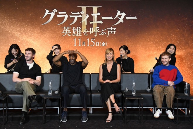 Scenes from the special talk event with Gladiator II cast members at the Tokyo International Film Festival.