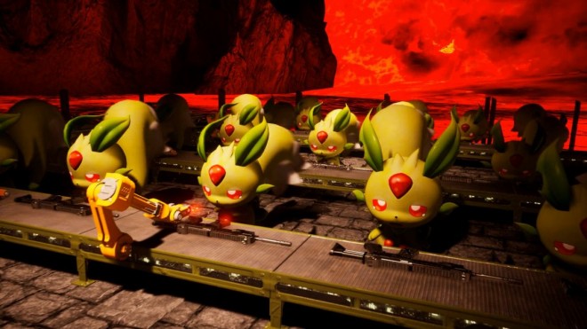 Visuals from the game Palworld