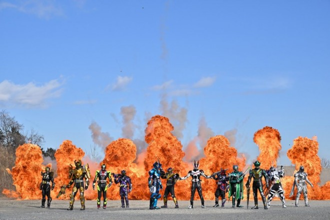 From "Kamen Rider Outsiders ep.7: Outsiders and the Final Battle (Desire Royale)"** (C) Toei Tokusatsu Fan Club (C) Ishimori Productions, Toei