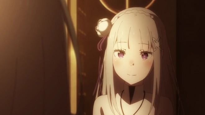 Emilia via "Re:Zero" season3