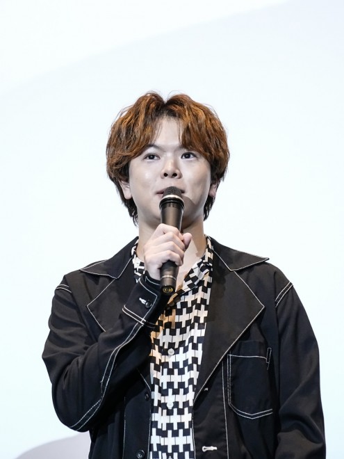 Ayumu Murase at the Premiere Stage Greeting Event for Fuuto PI: The Portrait of Kamen Rider Skull (C) 2024 Fuuto PI Production Committee