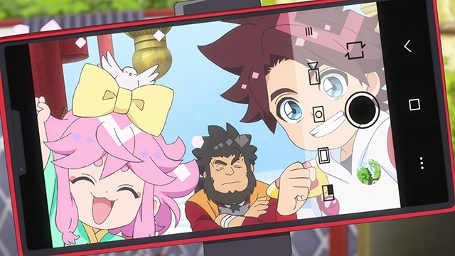 Scene cut from the TV anime Mashin Souzou Den Wataru featuring Wataru in action (© Sunrise・R)