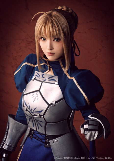 Cast of the Fate/Zero musical adaptation. Saber: Yuka Akino