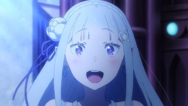 Emilia via "Re:Zero" season3