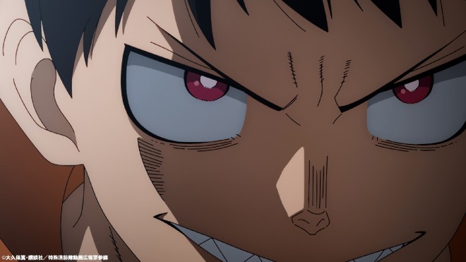 Scene Cut: A dramatic still from the Fire Force: San no Shou PV highlights the tension of the upcoming battles.