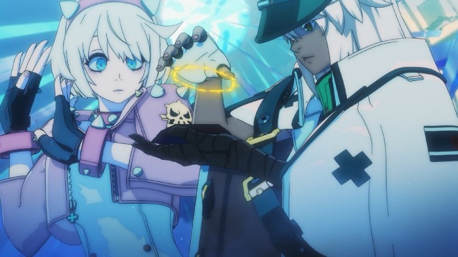 ELPHELT VALENTINE and RAMLETHAL VALENTINE Scene cuts from  Anime GUILTY GEAR STRIVE: DUAL RULERS