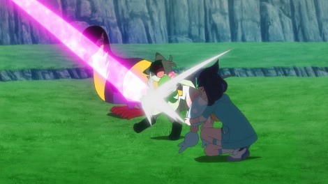 Scene from the anime Pokémon Horizons episode 82