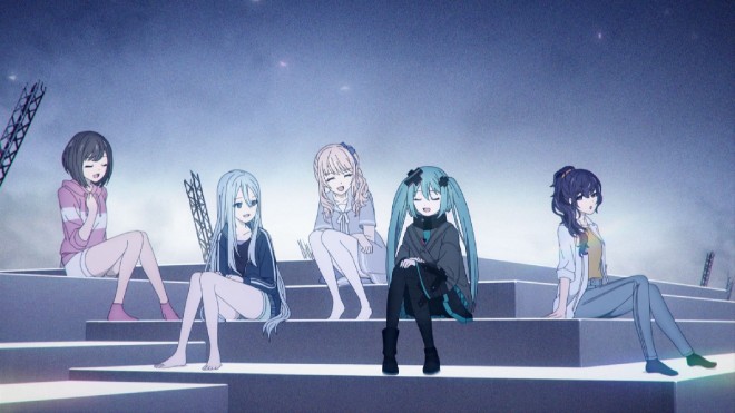 Members of 25-Ji, Nightcord de. from “Colorful Stage! The Movie: A Miku Who Can't Sing”