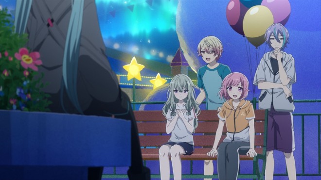 Members of Wonderlands×Showtime from the Stage World from “Colorful Stage! The Movie: A Miku Who Can't Sing”