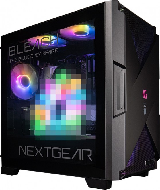 The "Gaming Mayuri" PC was kept under wraps with a mosaic until its official reveal.